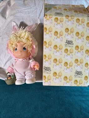 Enesco Precious Moments "Hi Babies" Easter Bunny Doll, with original box